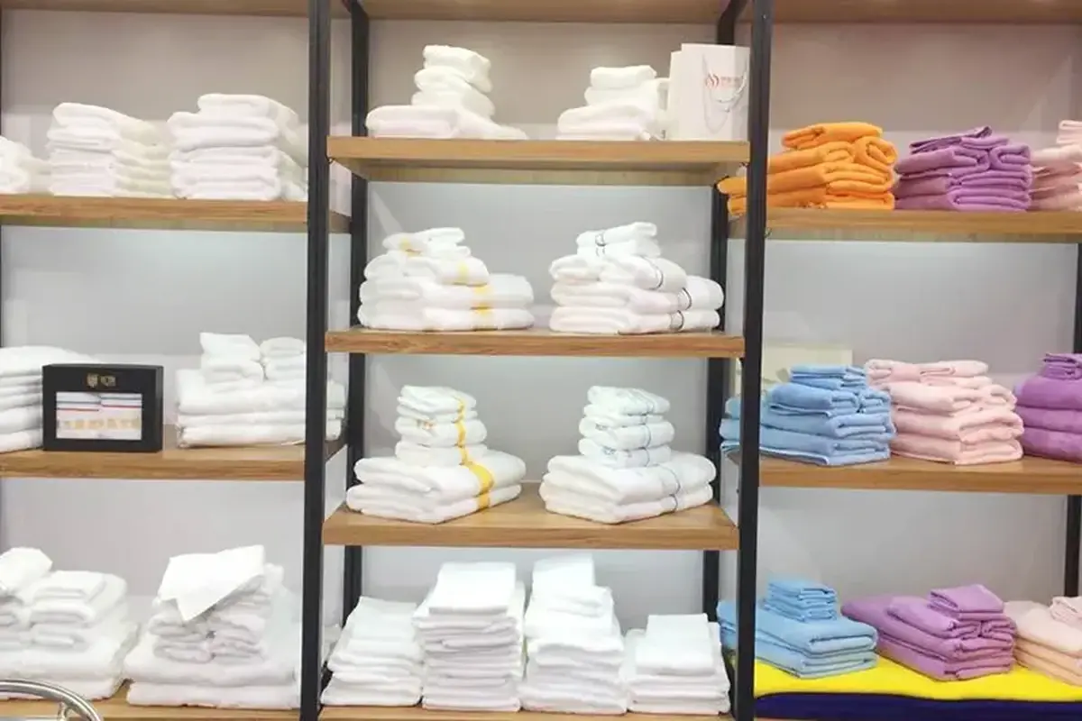 Folded towel samples in multiple common and custom sizes