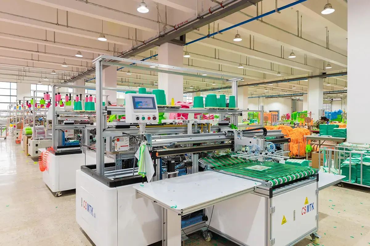 Controlled towel production line used as operational context for claim review
